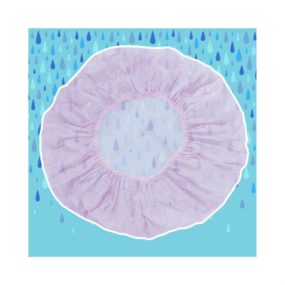 Duschhaube Einweg (10 Stück) boucles-bandeau-shower-cap-pink.jpg