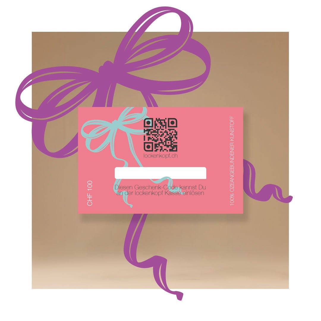 Geschenkkarte aus 100 % ozeangebundenem Plastik - lockenkopf Geschenkkarte aus 100 % ozeangebundenem Plastik - lockenkopf