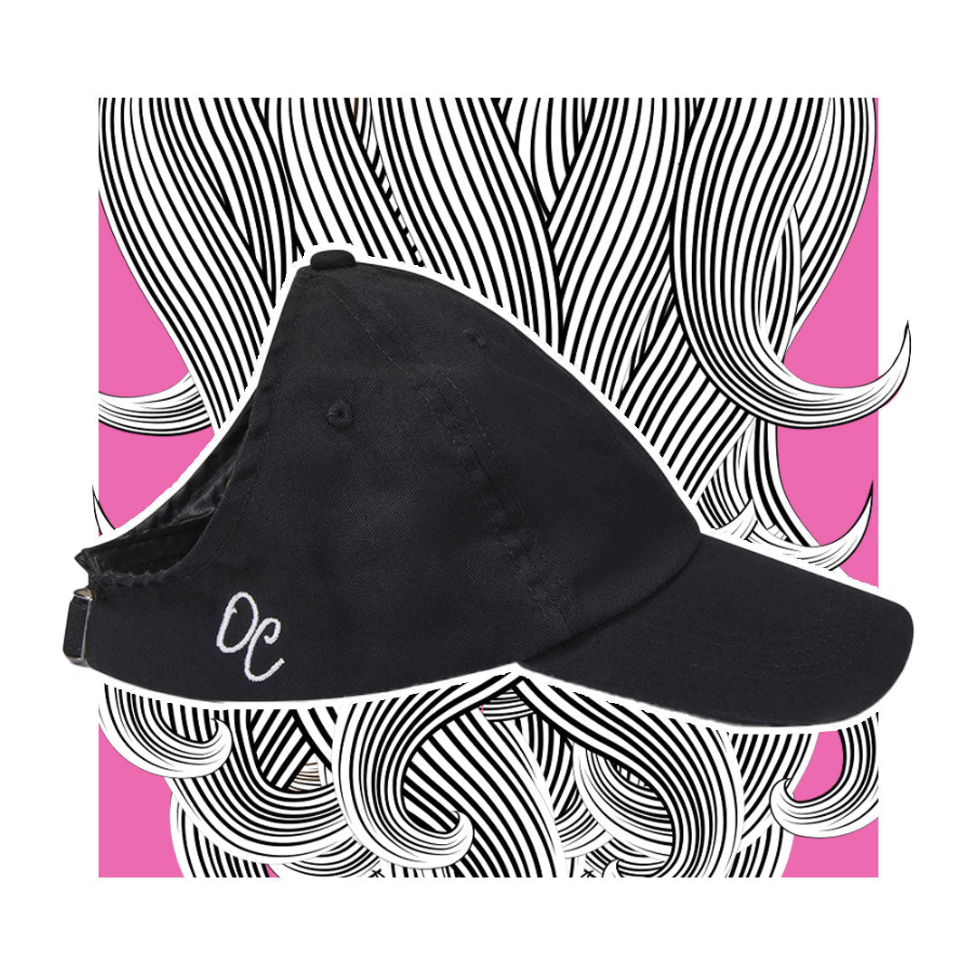 Satin Lined Baseball Hat (hinten offen) Satin Lined Baseball Hat (hinten offen) - lockenkopf