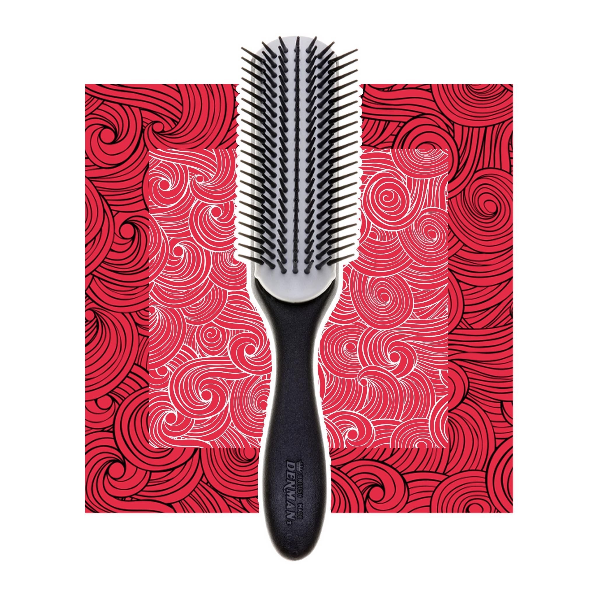 Brush D3N Noir Denman | Brush D3N Noir - lockenkopf