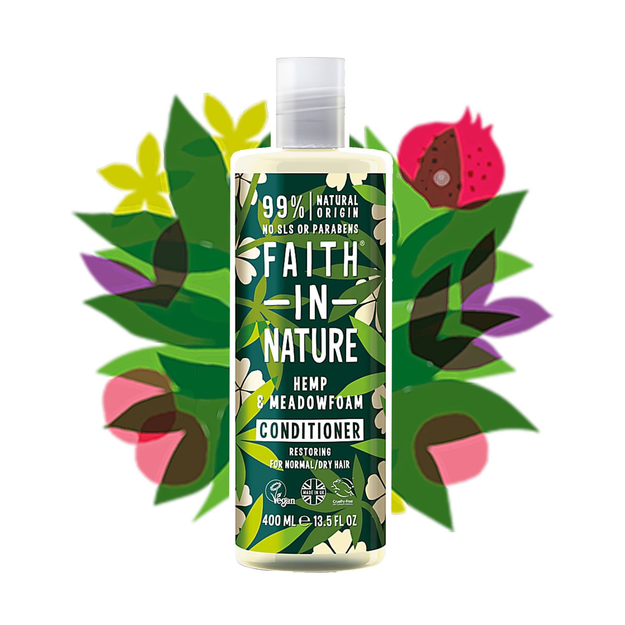 Faith in Nature | Hemp & Meadofoam Conditioner - lockenkopf