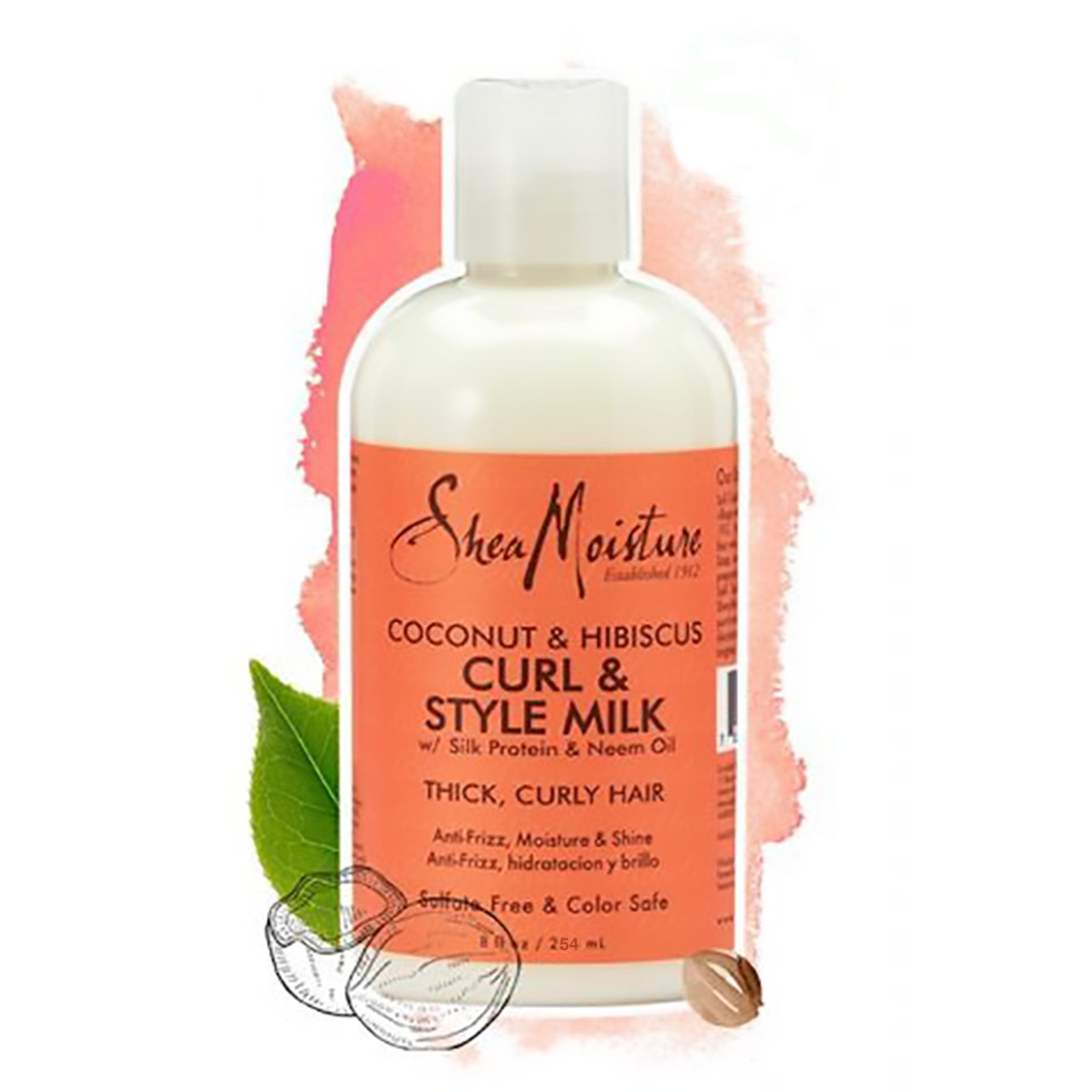 Coconut & Hibiscus Curl & Shine Style Milk Shea Moisture | Coconut & Hibiscus Curl & Shine Style Milk - lockenkopf