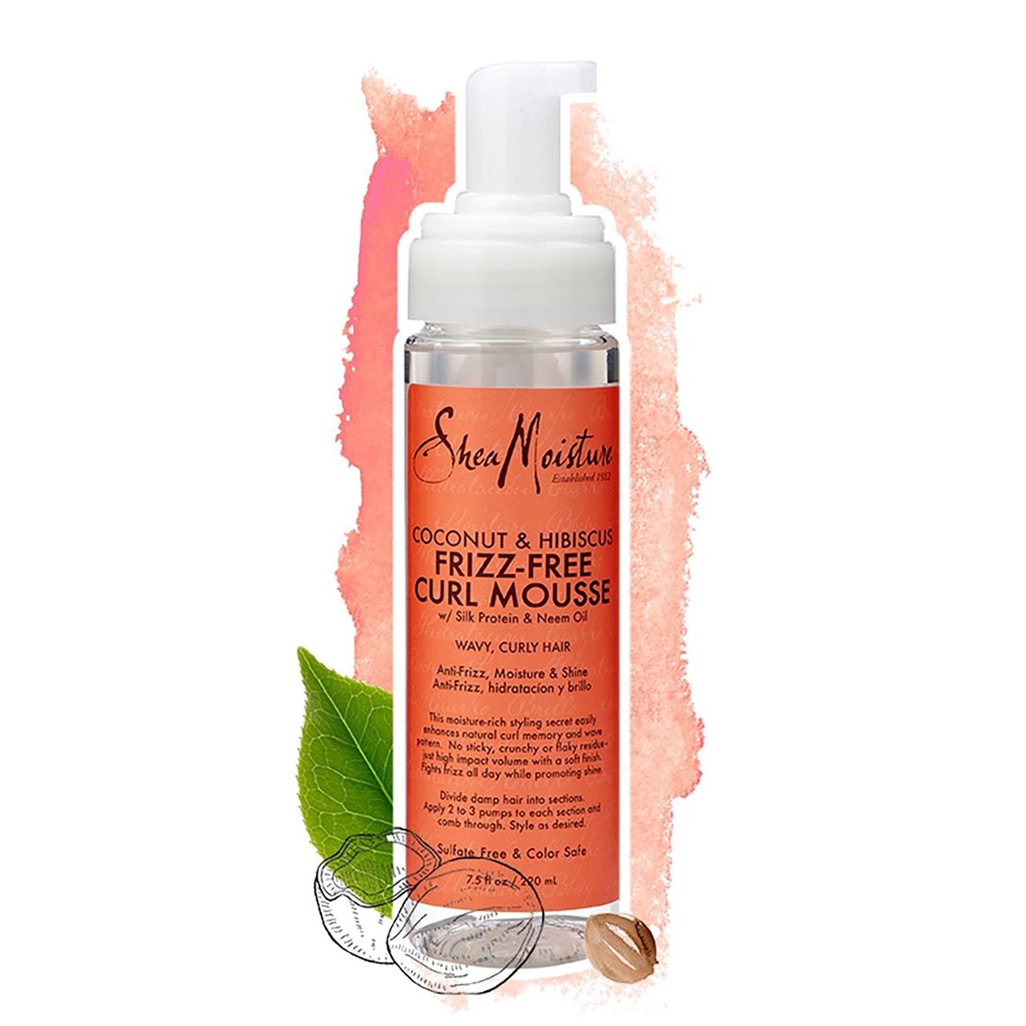 Coconut & Hibiscus Frizz-Free Curl Mousse Shea Moisture | Coconut & Hibiscus Frizz-Free Curl Mousse - lockenkopf