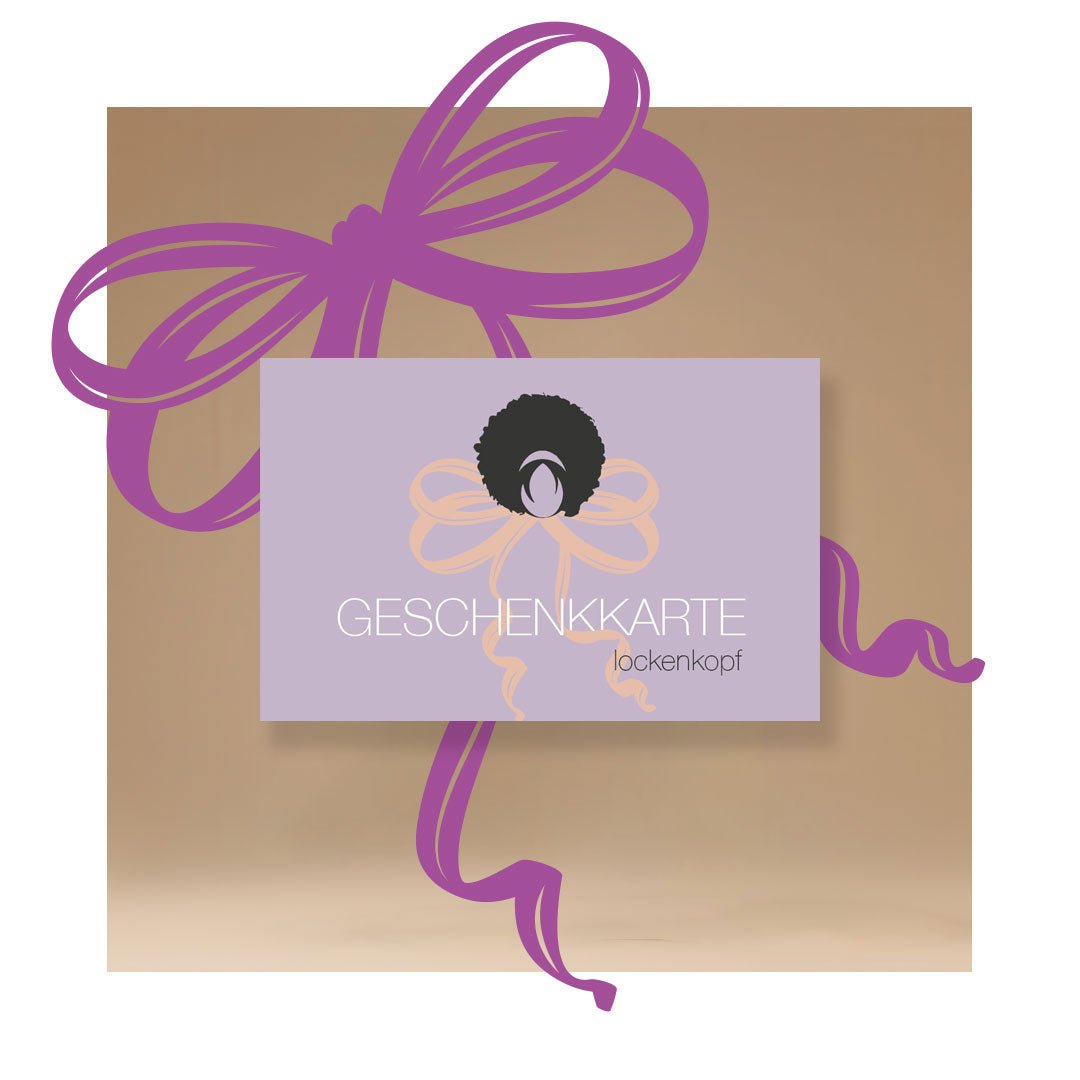 Geschenkkarte aus 100 % ozeangebundenem Plastik Geschenkkarte aus 100 % ozeangebundenem Plastik - lockenkopf