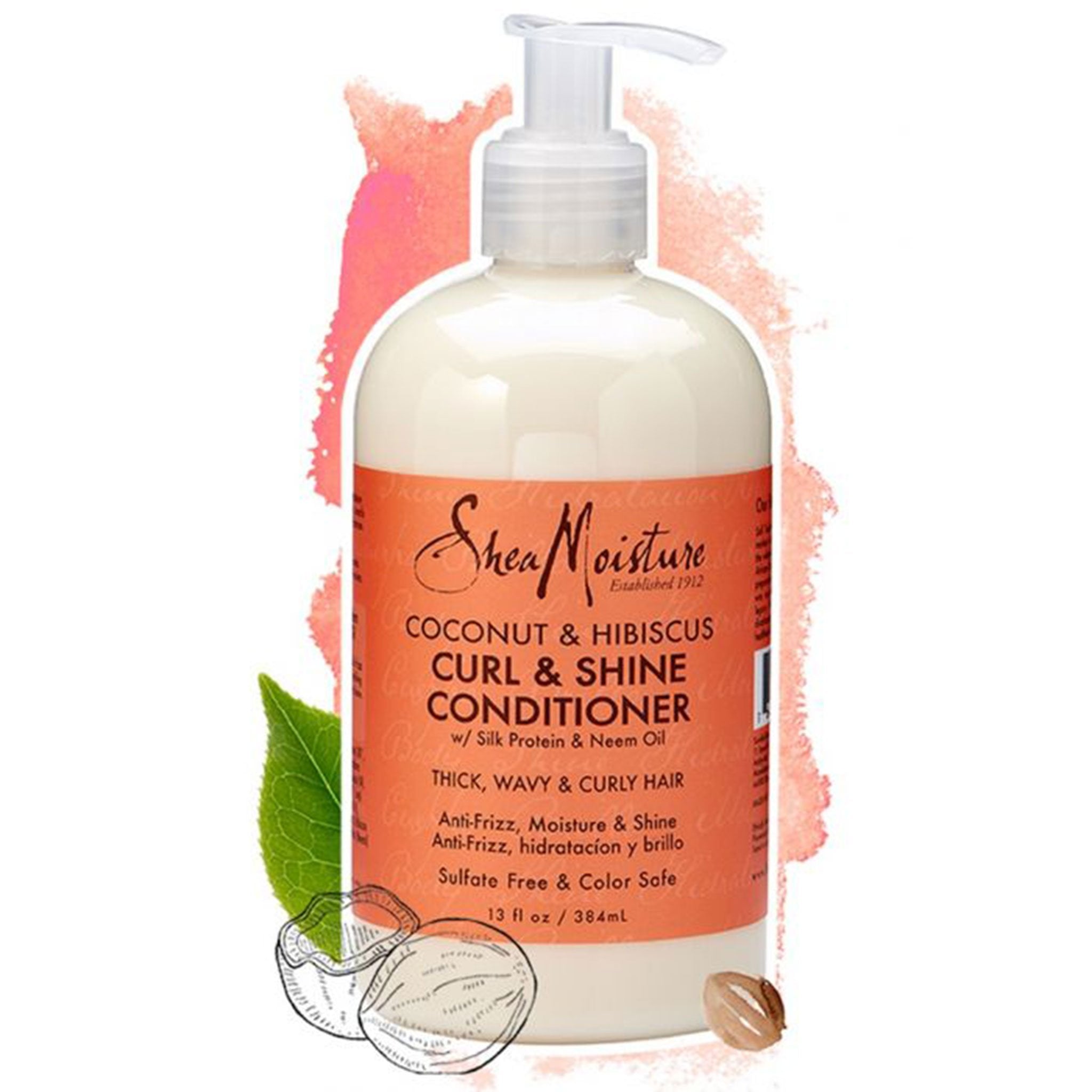 Coconut & Hibiscus Curl & Shine Conditioner Shea Moisture | Coconut Hibiscus Curl and Shine Conditioner - lockenkopf