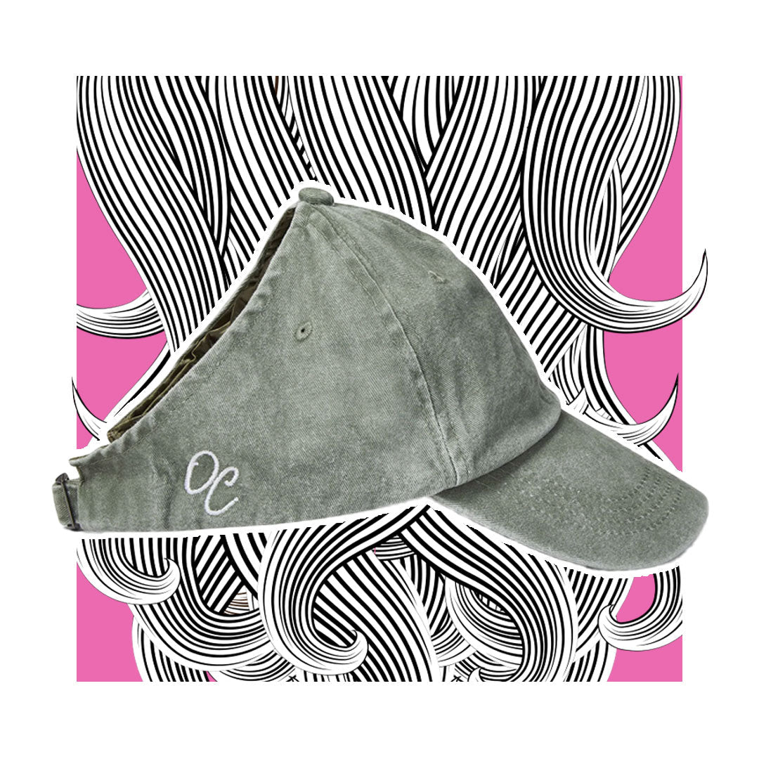 Satin Lined Baseball Hat (ouvert à l'arrière) Satin Lined Baseball Hat (hinten offen) - lockenkopf