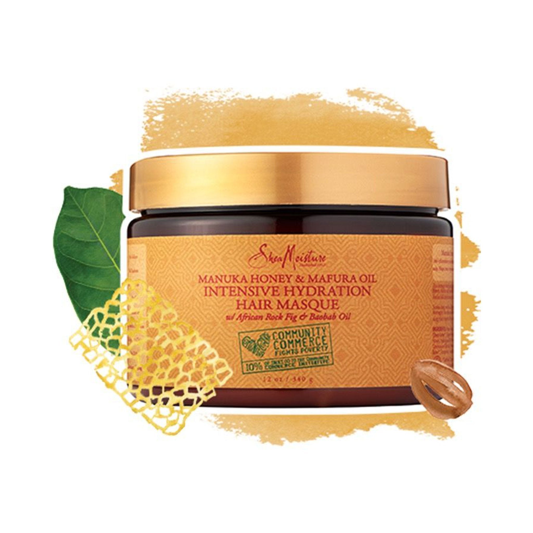 Masque d'hydratation intense au miel de manuka et à l'huile de mafura Manuka Honey & Mafura Oil Intensive Hydration Masque - lockenkopf
