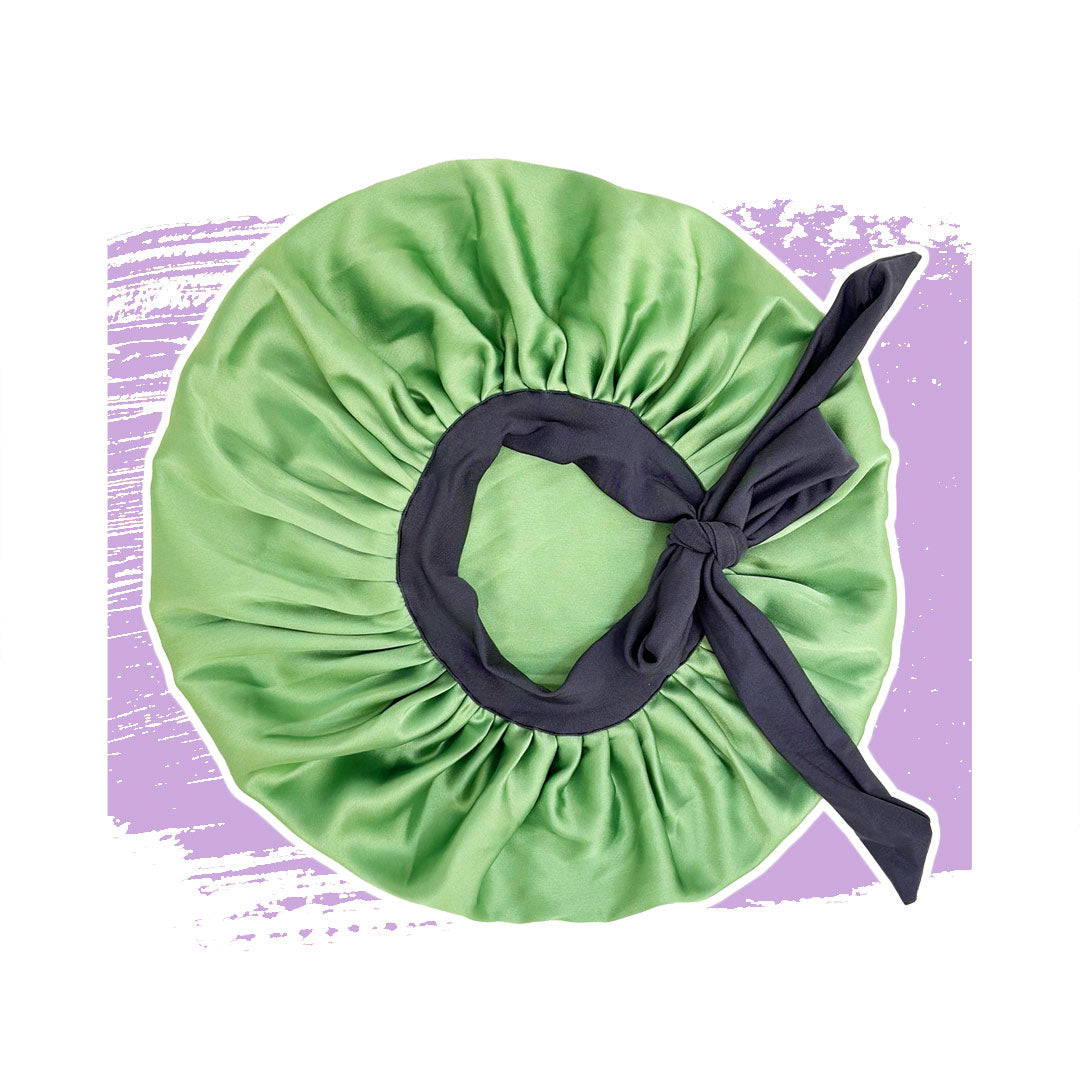 Cappello da notte con fiocco lockenkopf-boucles-bandeau-sleeping-cap-bonnet-sunny-green.jpg