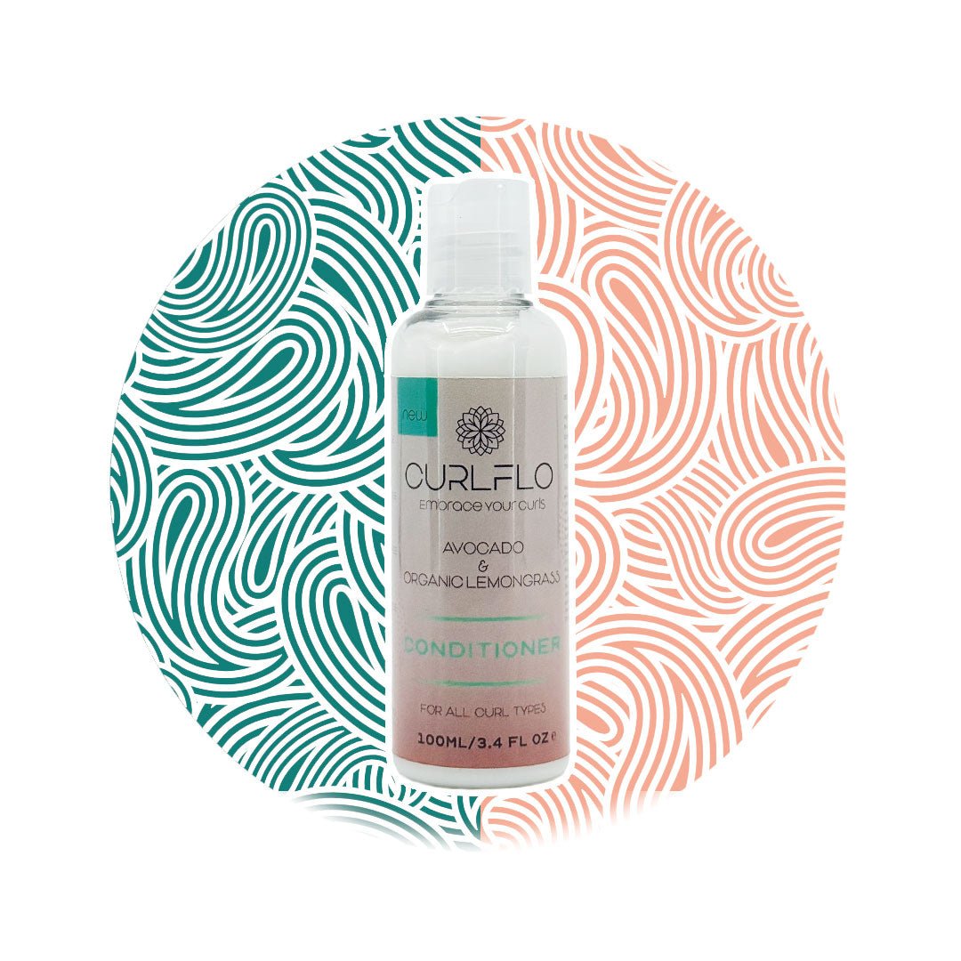 Conditioner Organic Lemongrass & Avocado - lockenkopf Curl Flo Lemongrass Travel Set – Deine Lockenpflege für unterwegs - lockenkopf