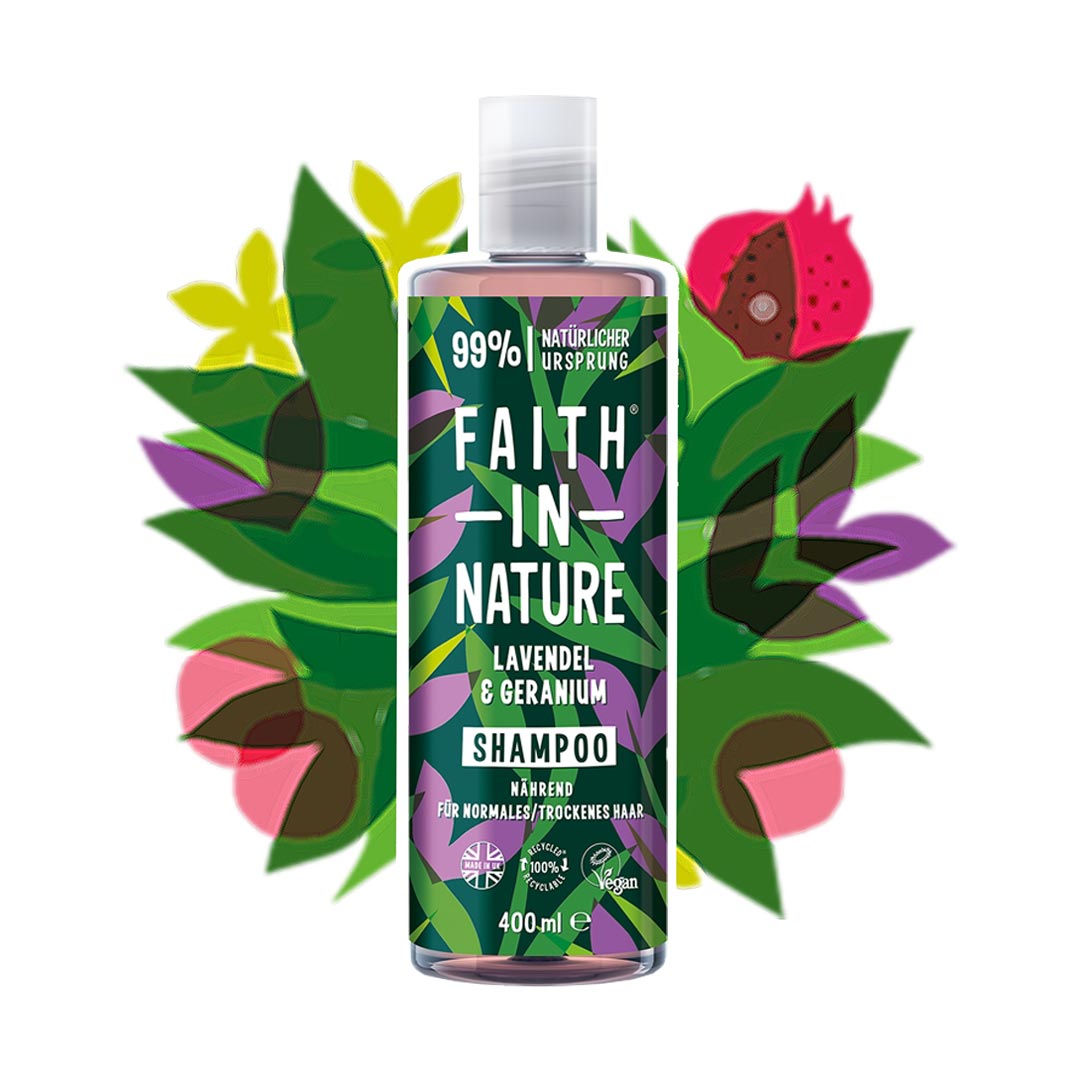 Shampoo alla lavanda e al geranio Lavendel & Geranium Shampoo - lockenkopf