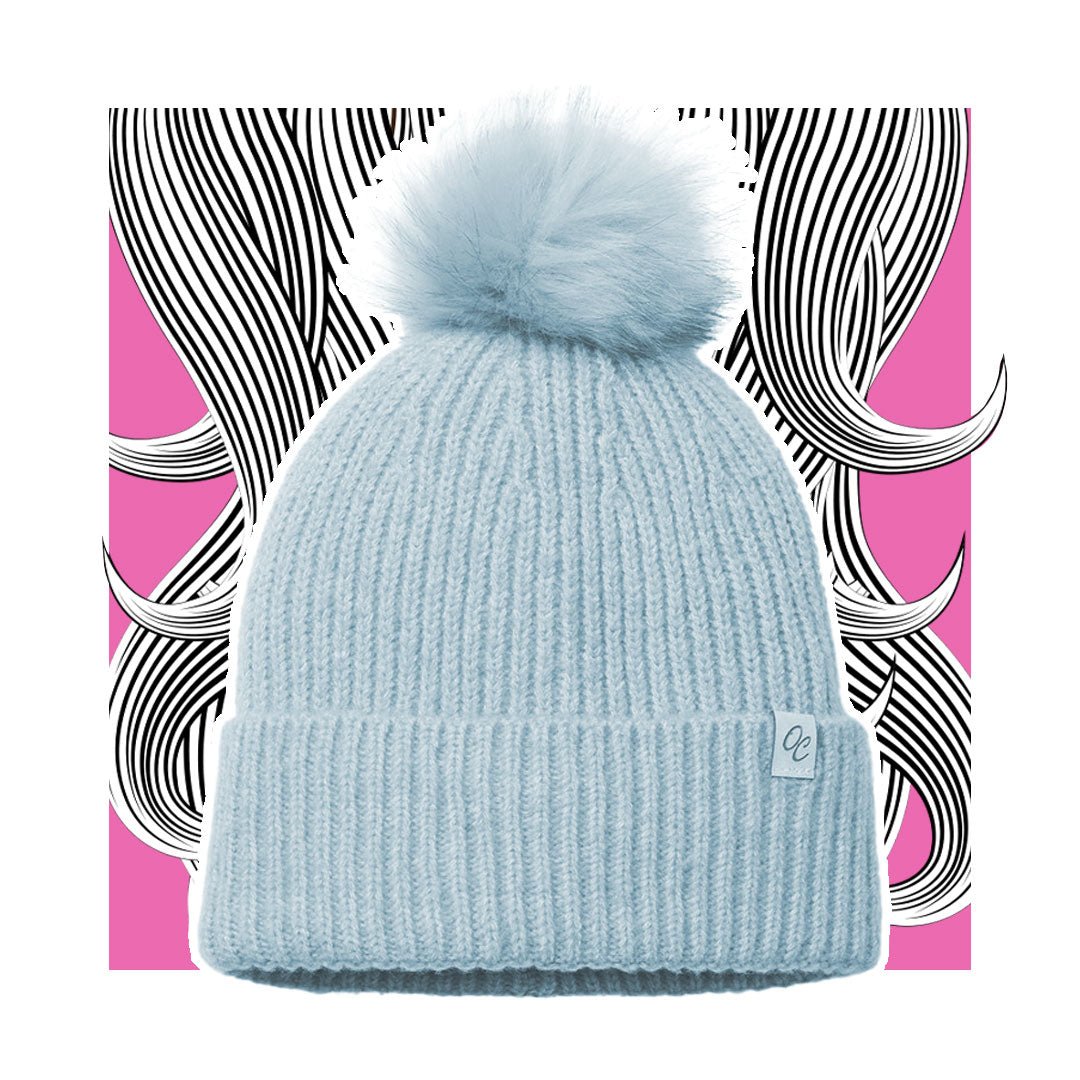 Berretto foderato di raso con pon-pon Satin - Lined Beanie mit PomPom - lockenkopf