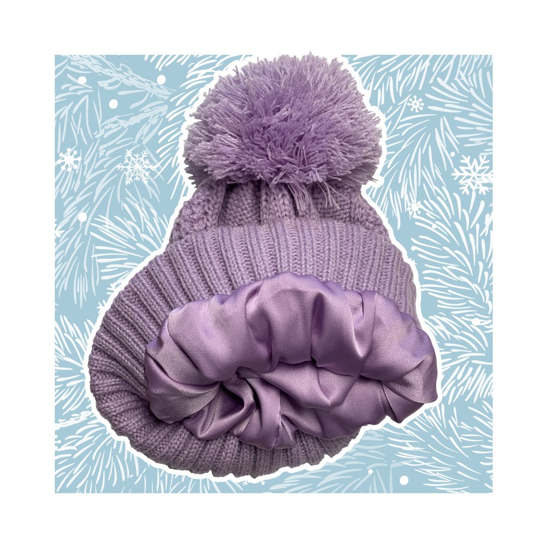 Cappello a riccioli foderato di raso Locken Mütze Satin gefüttert - lockenkopf