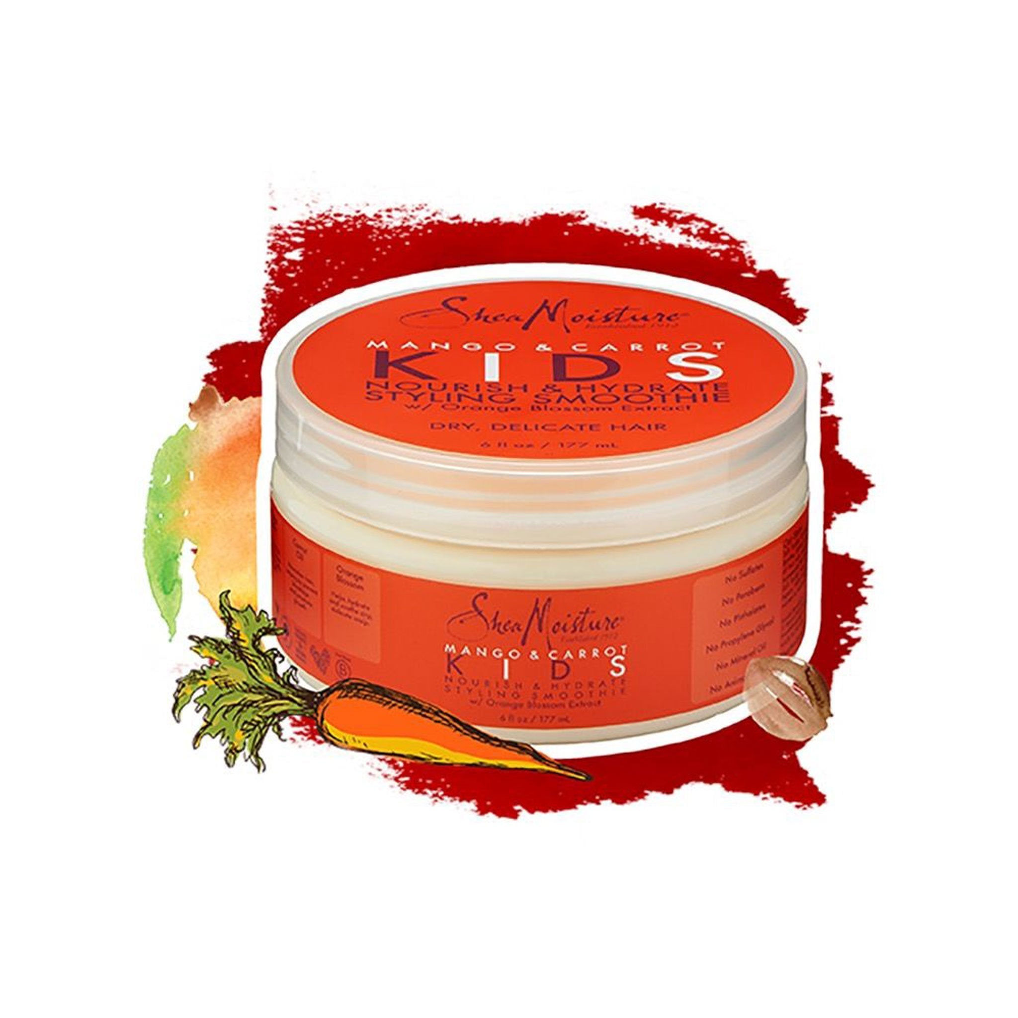 Shea Moisture KIDS | mango & carrot nourish & hydrate styling smoothie - lockenkopf