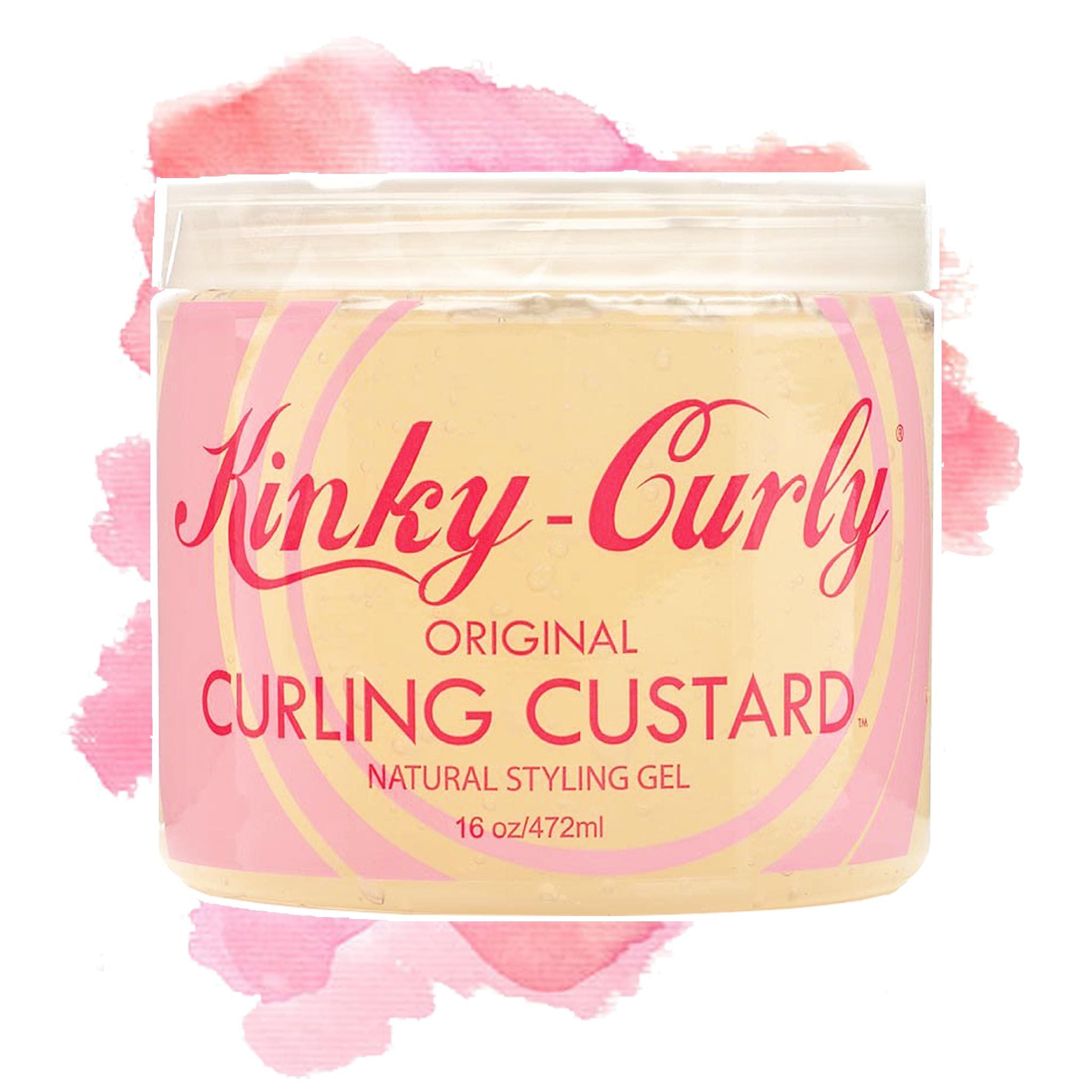 Kinky Curly | Curling Custard Natural Styling Gel (grand format) - lockenkopf