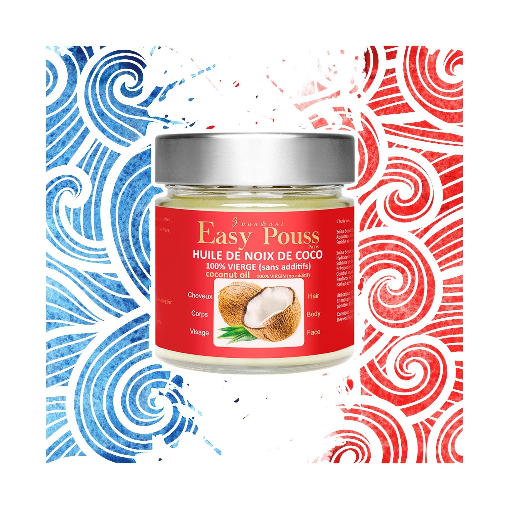Easy Pouss Paris | Olio di cocco naturale - lockenkopf
