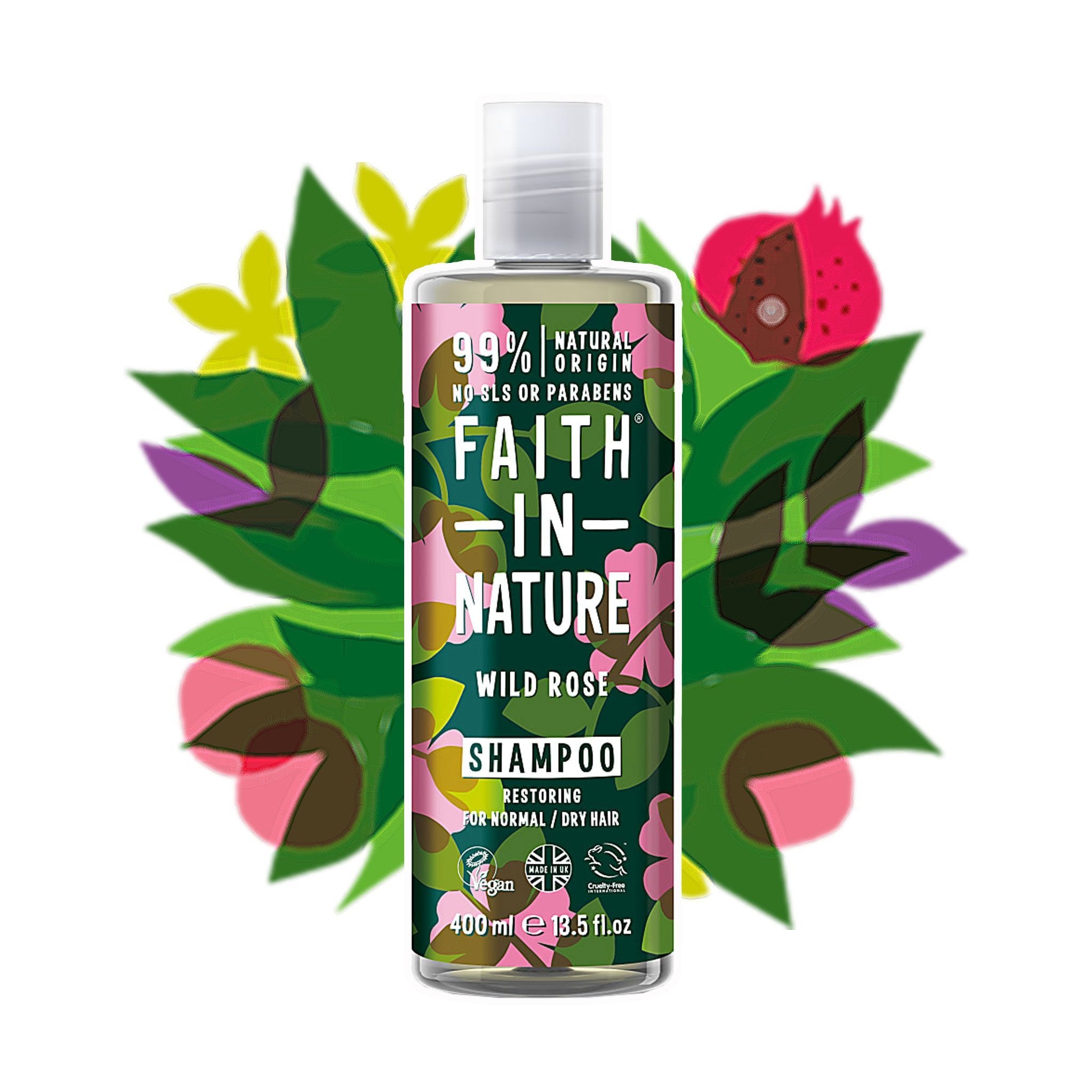 Fede nella natura | Shampoo alla rosa selvatica - lockenkopf
