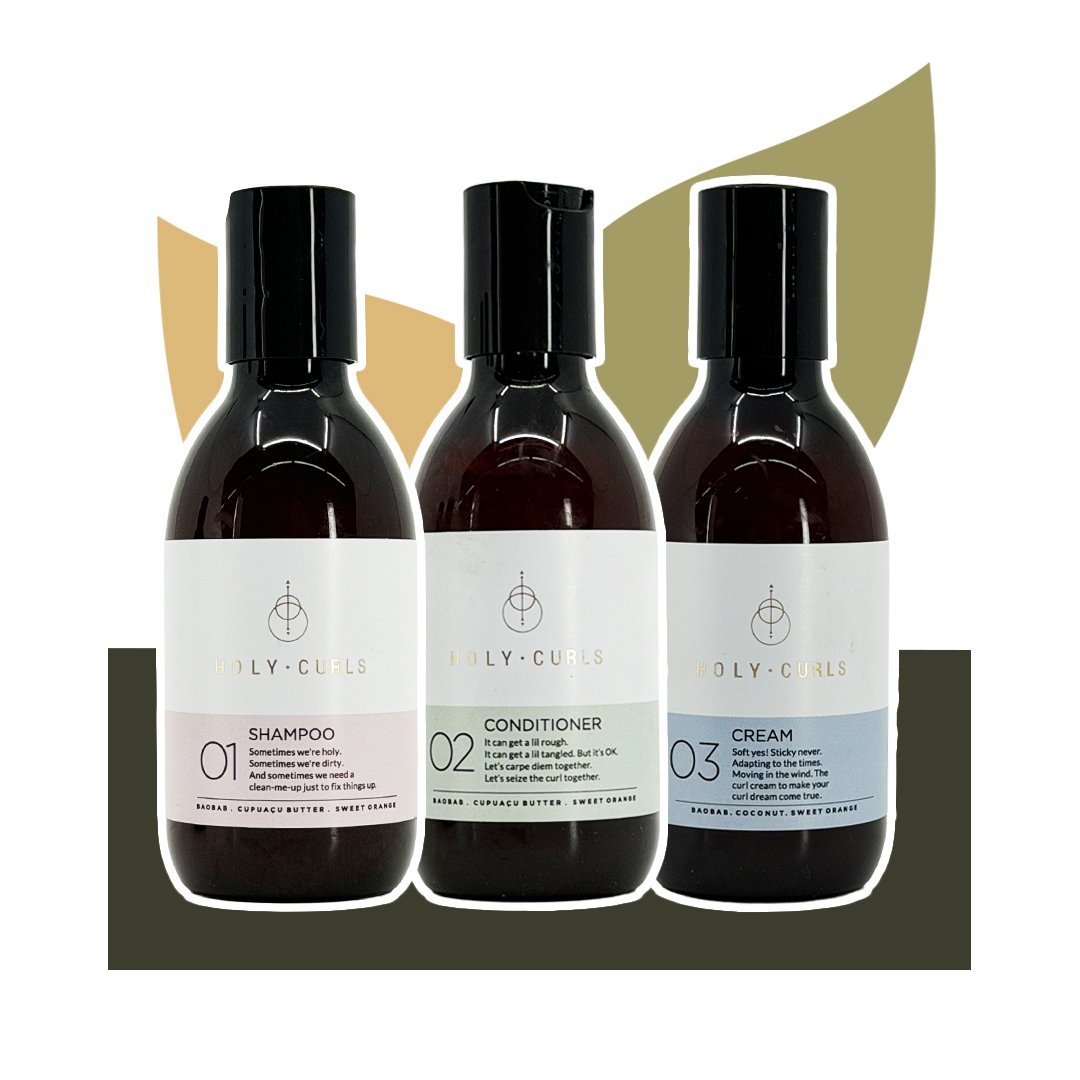 Holy Curls Trio Travle set 100ml | lockenkopf