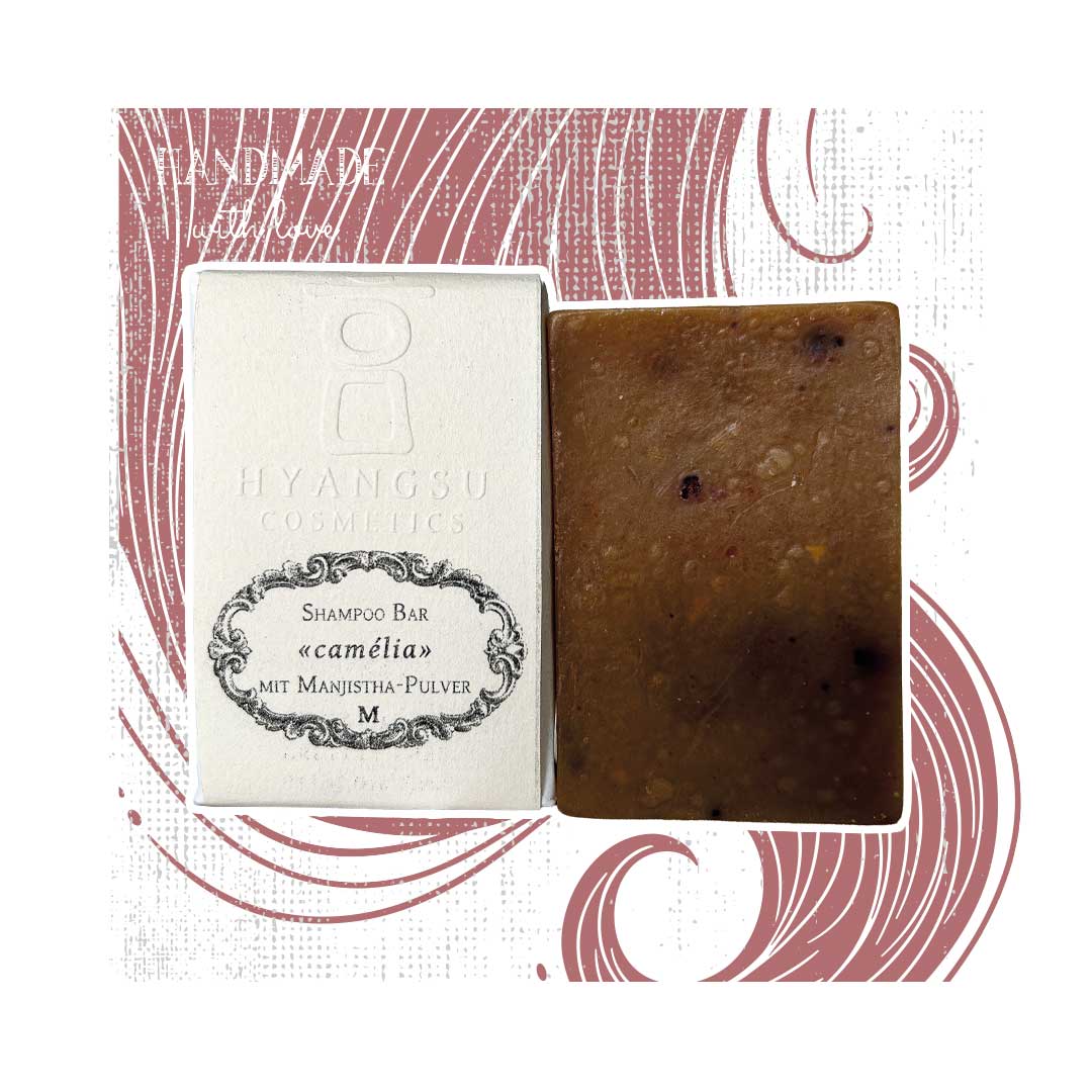 Hyangsu Shampoo Bar Camélia mit Manjistha & Hibiskus | lockenkopf