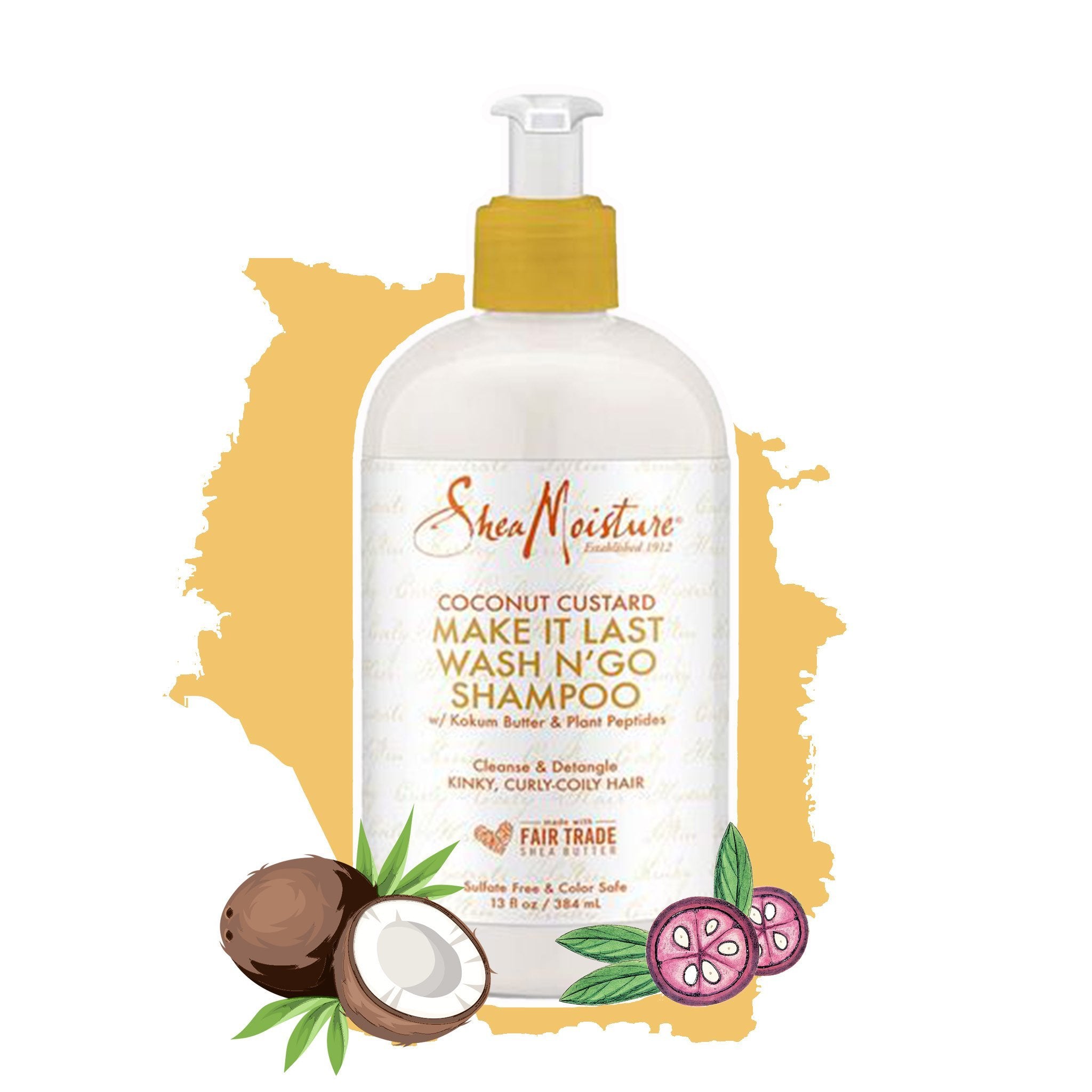 Shea Moisture | Coconut Custard Make it Last Wash N` Go Shampoo - lockenkopf