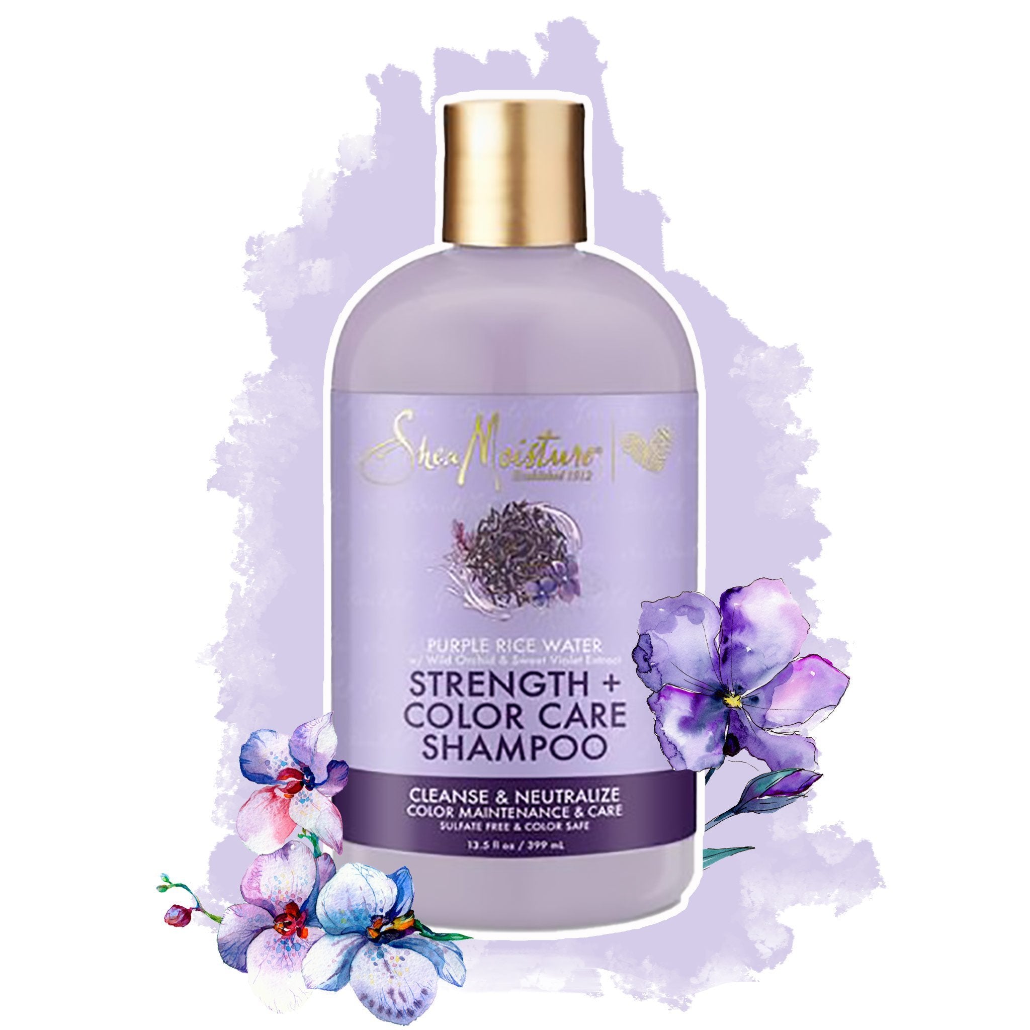 Shea Moisture | Purple Rice Water Strength & Color Care Shampoo - lockenkopf