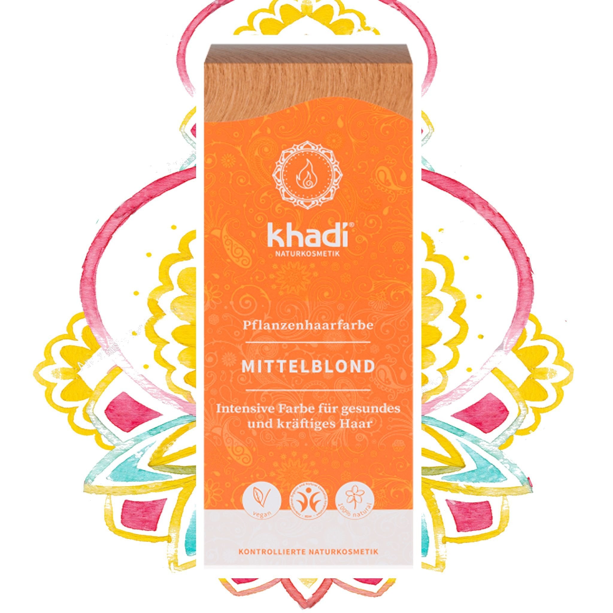 khadi | vegetable hair color medium blonde - lockenkopf