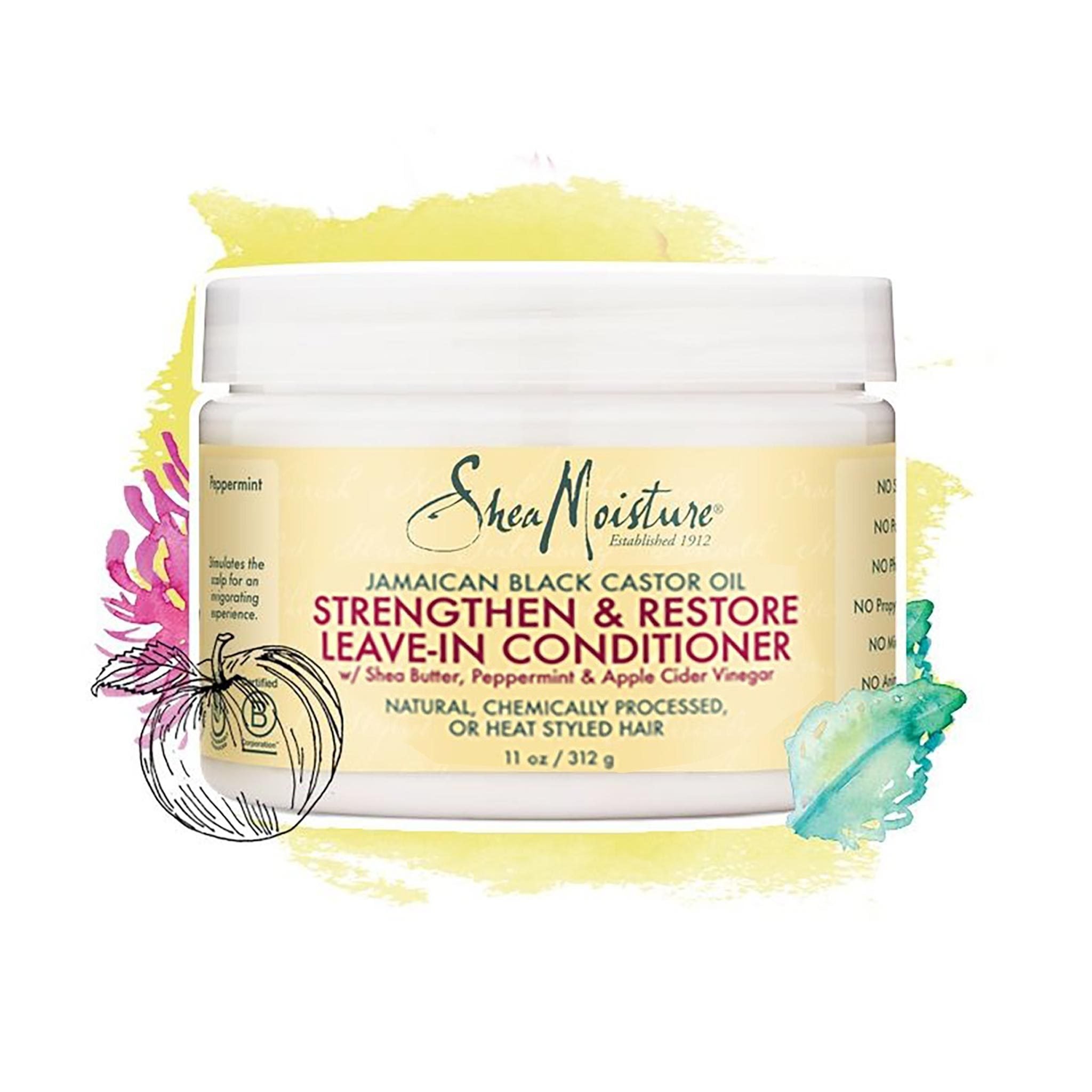 Shea Moisture | Jamaican Black Castor Oil Strengthen Grow & Restore Leave-In Conditioner - lockenkopf