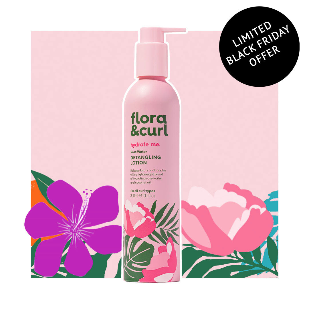 Loción desenredante de agua de rosas