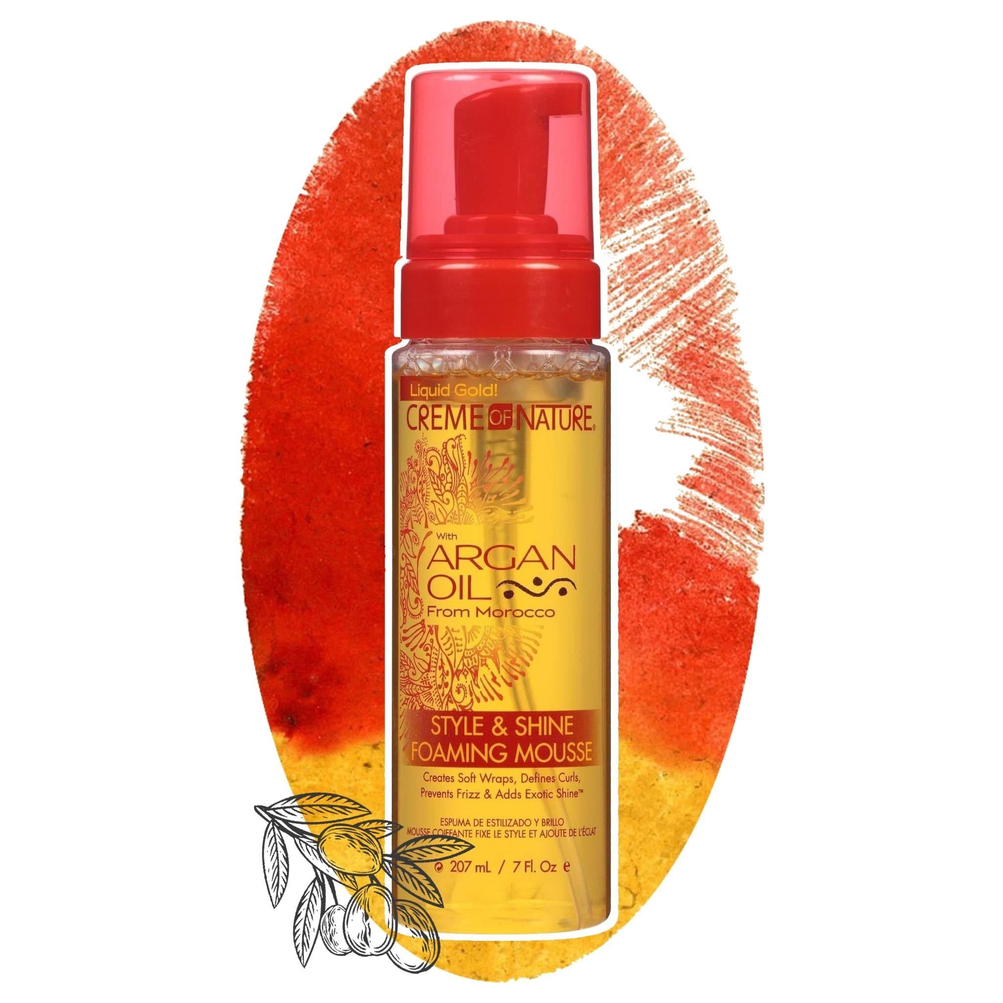 Argan Oil Style & Shine Foaming Mousse - lockenkopf