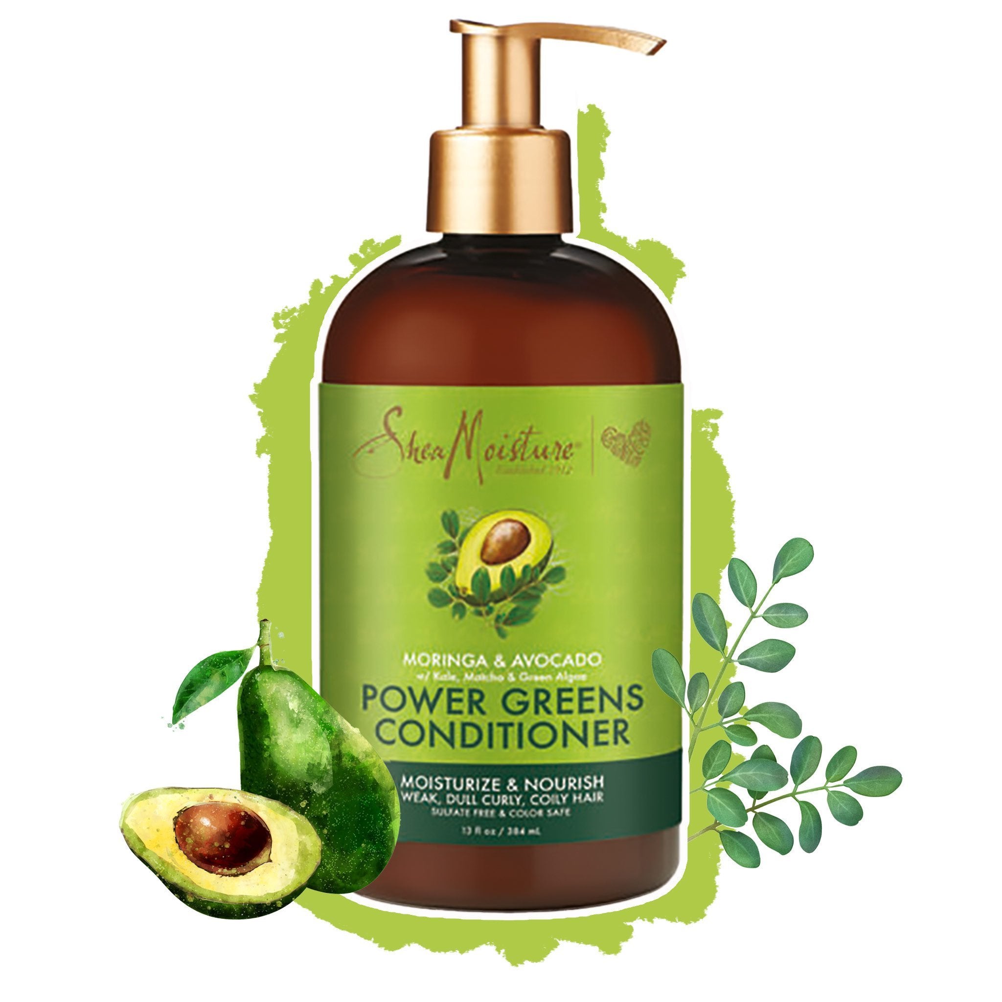 Shea Moisture Acondicionador Moringa & Aguacate Power Greens - lockenkopf