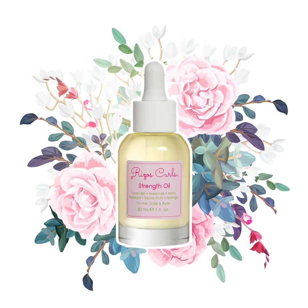 Strength Oil for Hair, Scalp & Body: Fortifying Lavender & Flaxseed - lockenkopf